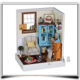 Wholesale - Wooden DIY Handmade Self-Assemble Dollhouse Mini House F001