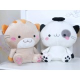 Wholesale - Cartoon Couple Cat 25cm/10" PP Cotton Stuffed Animal Plush Toy - One Pair