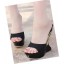 Leatherette Wedge Heel Sandals