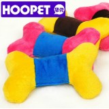 Wholesale - HOOPET Bone Shaped Plush Pillow with Whistle Pet Toy