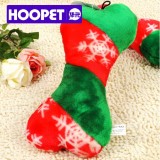Wholesale - HOOPET Christmas Theme Bone Shaped Plush Toy for Dog