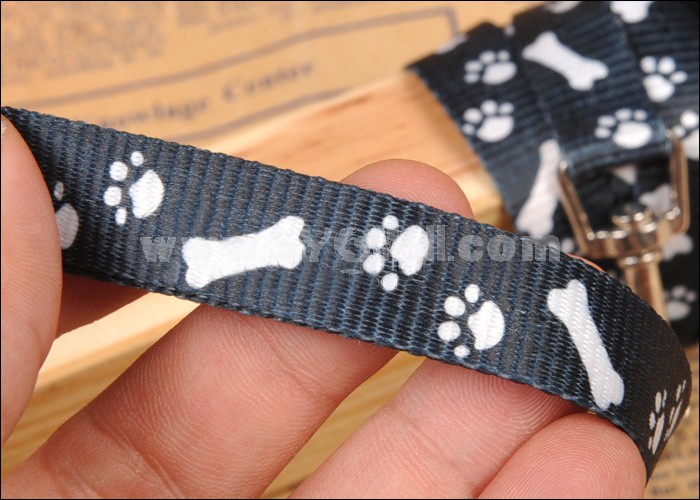 Dog Paw Decorated Leash for Small Dogs No Collar