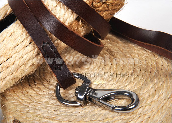 Super Power Handmade Leather Leash for Middle-sized/Large Dogs