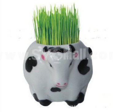 DIY Mini Green Plant Animal Ceramic Stand Pattern Plant 