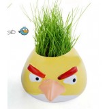 Wholesale - DIY Mini Green Plant Angry Bird Ceramic Stand Pattern Plant Yellow