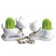 Vogue Horticulture DIY Mini Green Plant Dog Ceramic Stand Pattern Plant 