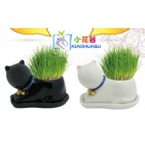 Wholesale - Vogue Horticulture DIY Mini Green Plant Cat Ceramic Stand Pattern Plant 