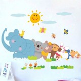 Wholesale - LEMON TREE Removable Wall Stickers Cartoon Elephant 16*12 in