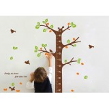 Wholesale - LEMON TREE Removable Wall Stickers Height Measure Cartoon Tree for Children Room 39*69 in