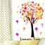 LEMON TREE Removable Wall Stickers Cartton Tree for Skirting Line 31*39 in