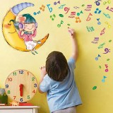 Wholesale - LEMON TREE Removable Wall Stickers Music Girl for Children Room 19*67 in