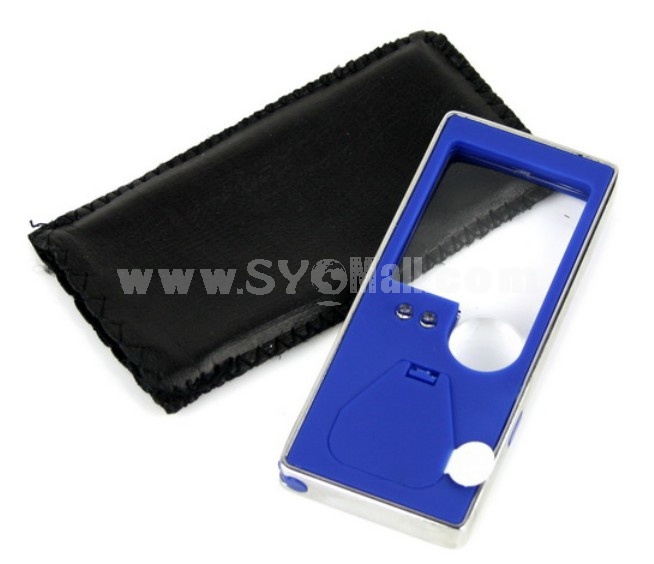 Card Type Mini LED FOCUS 10X Magnifying Glass Magnifiers