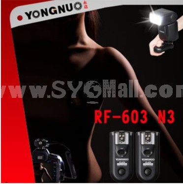 Yongnuo RF-603 N3 2.4GHz Radio Wireless Remote Flash Trigger for Nikon