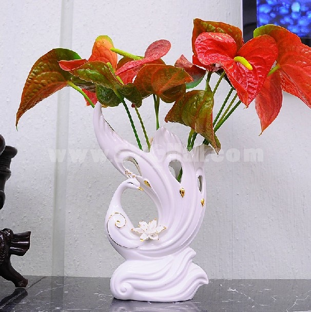 Creative Ceramic Peacock Shaped Craft for Home Decoration