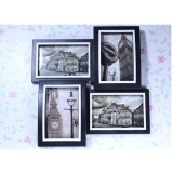Wholesale - Classc Black and White 4 Combo Photo Frame