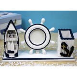 Wholesale - Creative Rudder Shaped Photo Frame with Pen Container