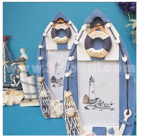 Mediterranean Style Boat Shaped Photo Frame