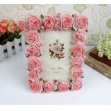 Wholesale - Pink Rose Resin Photo Frame