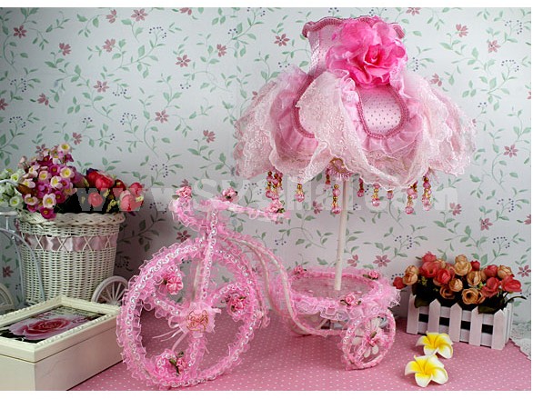 Creative Lace Bicycle Table Lamp