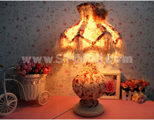 Lace Heart Shaped Table Lamp