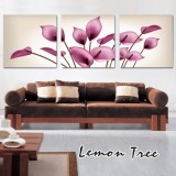 Wholesale - Modern Simple Style Home-super 3pcs 15mm Ply Waterproof Flower Wall Frameless Mural Painting Each Size 30*30cm