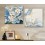Modern Simple Style Home-super 4pcs 15mm Ply Waterproof Flower Wall Frameless Mural Painting Each Size 30*30cm