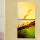 Wholesale - Modern Simple Style Home-super 2pcs 15mm Ply Waterproof Landscape Wall Frameless Mural Painting Each Size 30*30cm