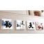 Chinese Style Home-super 4pcs 15mm Ply Waterproof Wall Frameless Mural Painting Each Size 30*30cm