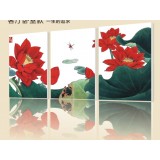 Wholesale - Chinese Style Home-super 3pcs 15mm Ply Waterproof Wall Frameless Mural Painting Each Size 40*60cm