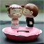 Solar Powered Lovers Dolls Shaking Heads