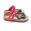 Micky Mouse Flip-flop PU Leather Corkwood Sandals