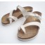 White PU Leather Corkwood Sandals Roman Sandals