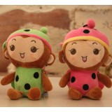 Wholesale - Monkey Plush Toys Stuffed Animals Set 4Pcs 18cm/7Inch Tall