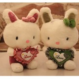 Wholesale - Lover Rabbits Plush Toys Stuffed Animals Set 2Pcs 40*25CM