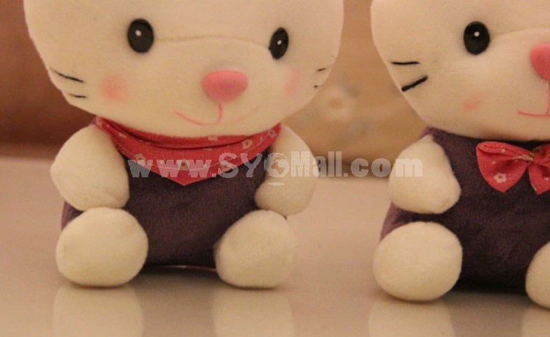 Cute Couple Cats Plush Toys Set 2Pcs 18*12cm