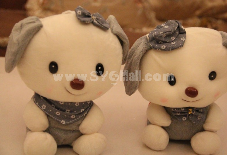Cute Couple Dogs Plush Toys Set 2Pcs 18*12cm