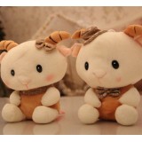 Wholesale - Cute Couple Goats Plush Toys Set 2Pcs 18*12cm