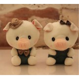 Wholesale - Lover Pigs Plush Toys Stuffed Animals Set 2Pcs 18cm/7Inch Tall