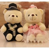 wholesale - Cute & Novel Teddy Bear Plush Toys Set 2Pcs 30*18CMcm