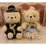 wholesale - Cute & Novel Teddy Bear Plush Toys Set 2Pcs 20*13CM