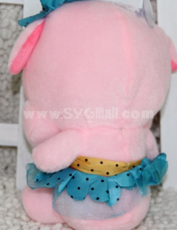 Cute Pig in Dress Plush Toys Set 2Pcs 18*12cm