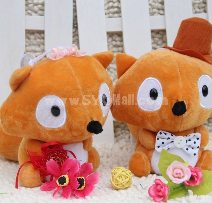 Lovely Wedding Bear Plush Toys Set 2Pcs 18*12cm