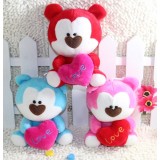 Wholesale - Lover Bear Plush Toys Stuffed Animals Set 2Pcs 18cm/7Inch Tall