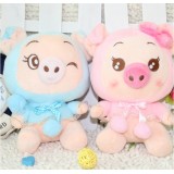 Wholesale - Pig Plush Toys Stuffed Animals Set 2Pcs 18cm/7Inch Tall