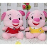 Wholesale - Pig Plush Toys Stuffed Animals Set 2Pcs 18cm/7Inch Tall