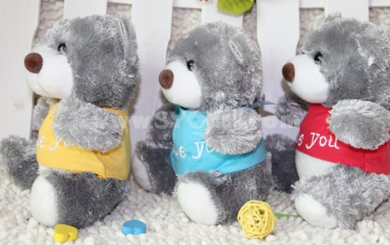 Lovely Bear Plush Toys Set 2Pcs 18*12cm