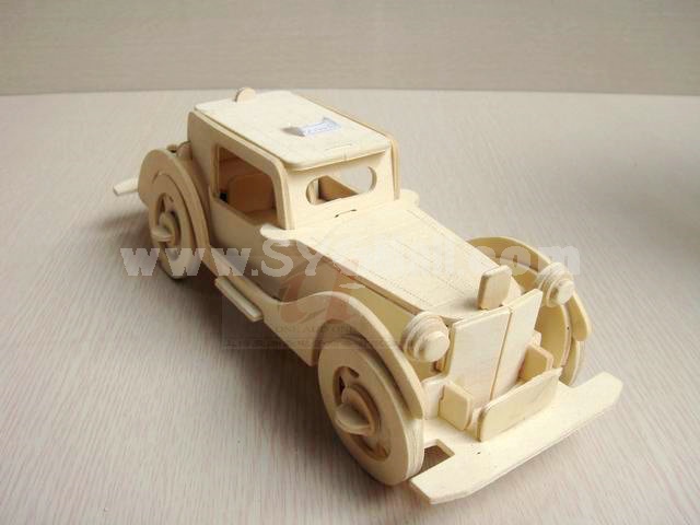 Creative DIY 3D Wooden Jigsaw Puzzle Model - Classic Car
