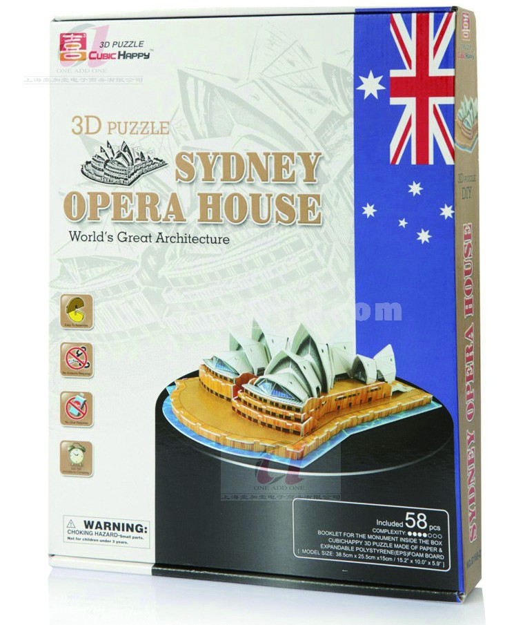 Creative DIY 3D Jigsaw Puzzle Model - Sydney Opera House