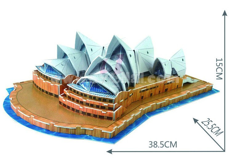 Creative DIY 3D Jigsaw Puzzle Model - Sydney Opera House
