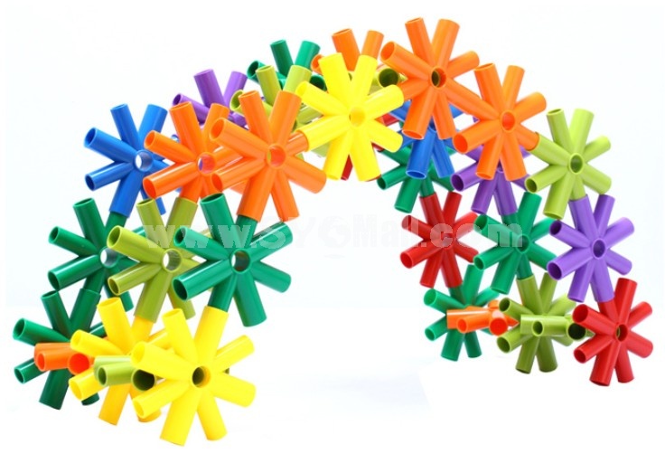 63 pcs Flower Shape Inserting Toy Educational Toy Children's Gift